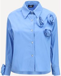 Ella - Shirt With Appliqué Roses - Lyst