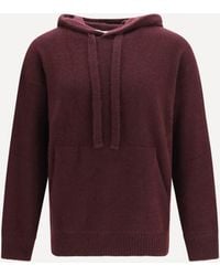 Laneus - Cashmere And Silk Hooded Sweater - Lyst