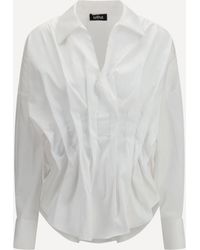 Ella - Shirt With Front Ruching - Lyst