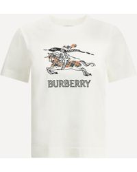 Burberry - Ekd Cotton T-Shirt - Lyst