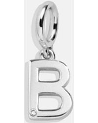 BaubleBar - Classic Silver Initial Cluster Charm - Lyst