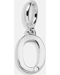 BaubleBar - Classic Silver Initial Cluster Charm - Lyst