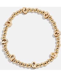 BaubleBar - Gold Repeating Initial Pisa Bracelet - Lyst