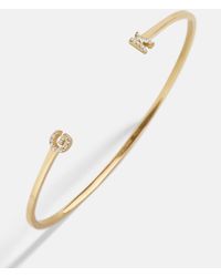 BaubleBar - 18k Gold Double Initial Custom Cuff Bracelet - Lyst