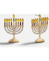 BaubleBar - Glow Big Menorah Statement Earrings - Lyst