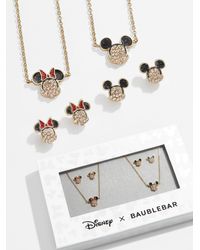 BaubleBar Mickey Mouse And Minnie Mouse Disney Jewelry Gift Set - Gray