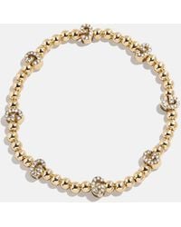 BaubleBar - Gold/pavé Repeating Initial Pisa Bracelet - Lyst