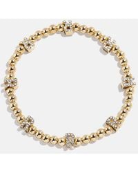 BaubleBar - Gold/pavé Repeating Initial Pisa Bracelet - Lyst