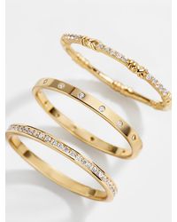 BaubleBar - Maddie 18k Gold Ring Set - Lyst
