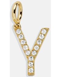 BaubleBar - Pavé Initial Cluster Charm - Lyst