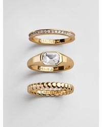 BaubleBar - Mary Gold Ring Set - Lyst