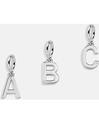 BaubleBar - Classic Silver Initial Cluster Charm - Lyst