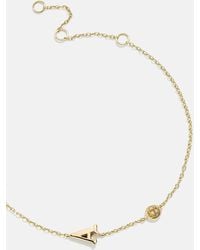 BaubleBar - 14k Gold Initial Birthstone Custom Bracelet - Lyst