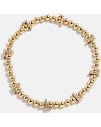 BaubleBar - Gold/pavé Repeating Initial Pisa Bracelet - Lyst