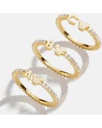 BaubleBar - Disney Mickey Mouse 14k Gold Plated Sterling Silver Custom Ring - Lyst