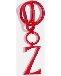 BaubleBar - Red Initial Enamel Bag Charm - Lyst