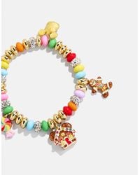 BaubleBar - Disney Mickey Mouse Gingerbread Charm Bracelet - Lyst
