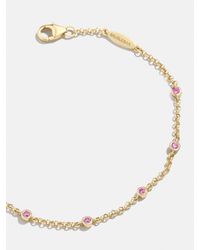 BaubleBar - Yasmine 18k Gold Birthstone Bracelet - Lyst