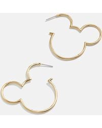 BaubleBar - Mickey Mouse Disney Outline Hoop Earrings - Lyst