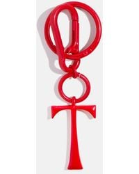 BaubleBar - Red Initial Enamel Bag Charm - Lyst