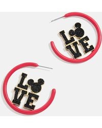 BaubleBar - Mickey Mouse Disney Love Earring Hoops - Lyst
