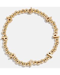BaubleBar - Gold Repeating Initial Pisa Bracelet - Lyst