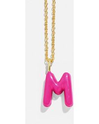 BaubleBar - Mini Bubble Initial Enamel Necklace - Lyst