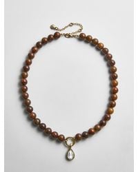 BaubleBar - Janette Beaded Ring Necklace - Lyst