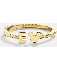 BaubleBar - Disney Mickey Mouse 14k Gold Plated Sterling Silver Custom Ring - Lyst