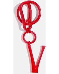 BaubleBar - Red Initial Enamel Bag Charm - Lyst