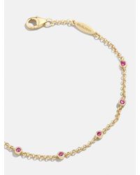 BaubleBar - Yasmine 18k Gold Birthstone Bracelet - Lyst