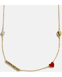 BaubleBar - University Of Arkansas Spaced Charm Necklace - Lyst