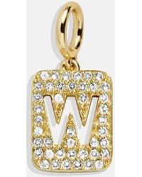 BaubleBar - Block Pavé Initial Cluster Charm - Lyst