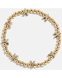 BaubleBar - Gold/pavé Repeating Initial Pisa Bracelet - Lyst