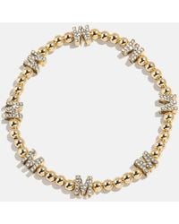 BaubleBar - Gold/pavé Repeating Initial Pisa Bracelet - Lyst