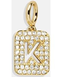 BaubleBar - Block Pavé Initial Cluster Charm - Lyst