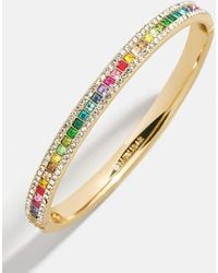 BaubleBar - Helena Crystal Hinge Bangle - Lyst