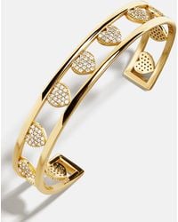 BaubleBar - 18k Gold Heart Cuff Bracelet - Lyst