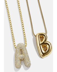 BaubleBar - Bubble Initial Necklace - Lyst