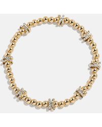 BaubleBar - Gold/pavé Repeating Initial Pisa Bracelet - Lyst