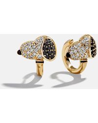 BaubleBar - Peanuts Snoopy 14k Gold Earrings - Lyst
