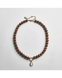 BaubleBar - Janette Beaded Ring Necklace - Lyst