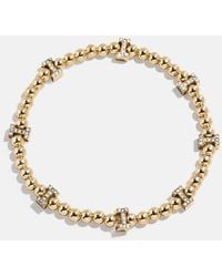 BaubleBar - Gold/pavé Repeating Initial Pisa Bracelet - Lyst
