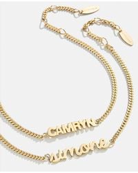 BaubleBar - 14k Gold Curb Chain Custom Nameplate Bracelet - Lyst