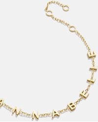 BaubleBar - Mini 18k Gold Custom Spaced Letter Name Bracelet - Lyst