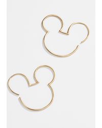 BaubleBar Disney 18k Gold Sterling Silver Threader Hoops - Multicolour
