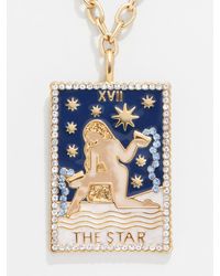 BaubleBar Tarot Card Necklace- The Star - Blue