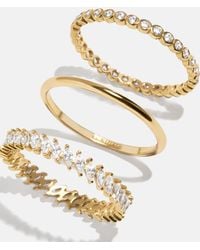 BaubleBar - 18k Gold Willow Ring Set - Lyst