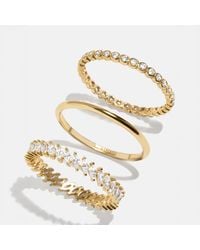 BaubleBar - 18k Gold Willow Ring Set - Lyst