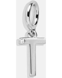 BaubleBar - Classic Silver Initial Cluster Charm - Lyst